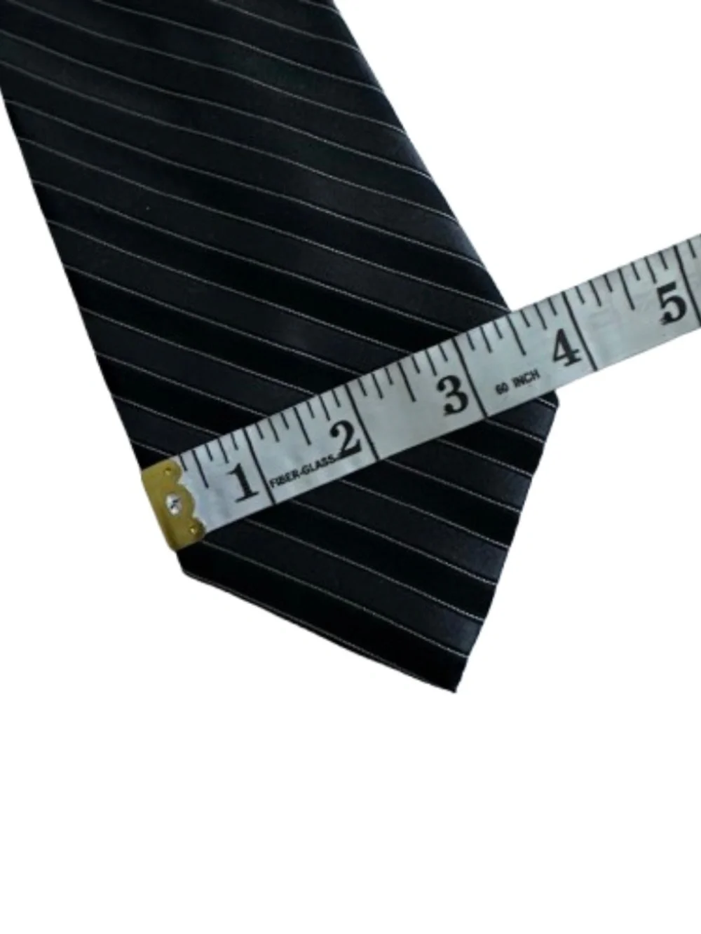 Calvin Klein Classic Black & Gray Pinstripe Silk Tie - Business/Formal Occasions